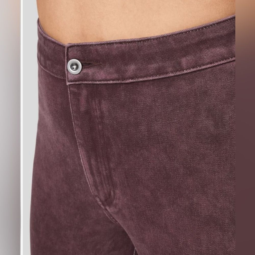 HALARA Women's Wide Leg Jeans in Rich Maroon - Picture 3 of 16